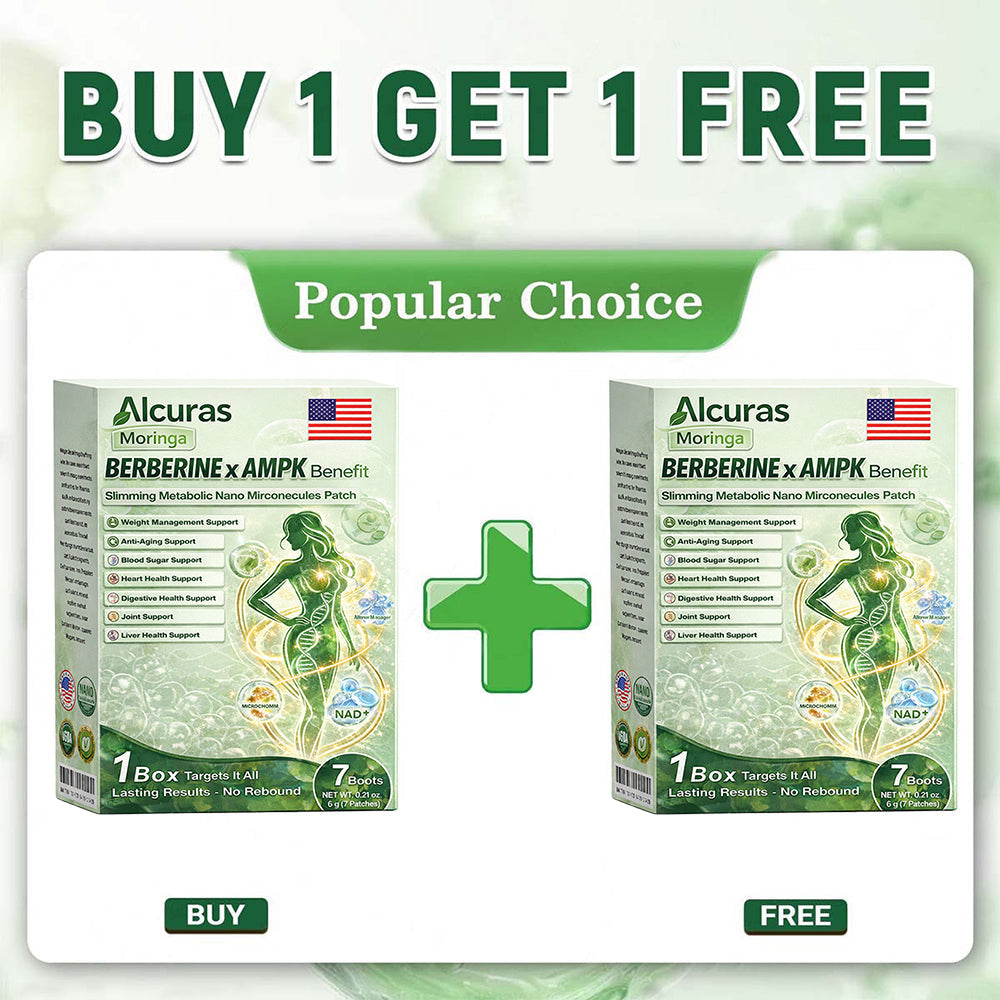 ✔Alcuras™ Moringa × Berberine × AMPK 8-Benefit Metabolic Support Nano Microneedle Patch 🇺🇸 Just once a day · Designed to support visible body changes in as little as 7 days ✅ For stubborn weight, loose-looking skin, blood sugar balance, sleep quality