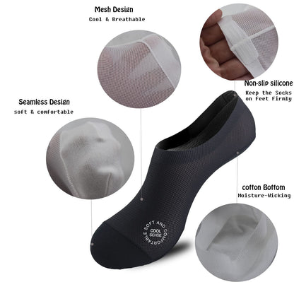 🔥30-Pairs Invisible Grip Socks Pack 🧦 – Breathable Low-Cut Anti-Slip Sweat-Absorbing Design